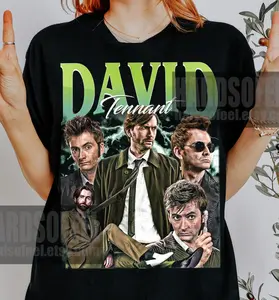 Limited David Tennant Vintage Bootleg T-Shirt, Gift For Women and Man Unisex T-Shirt
