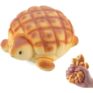 Slow Rising Squishies Toys for Kids Turtle Bread Food Foam Animal Stress Squishes Cute Giant Squeeze Toy