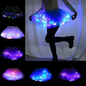 Magical & Luminous  LED Princess Tutu Skirt Sequins Shiny Skirt