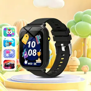 Kids Smart Watch, 4.65cm Screen, Colorful Silicone Band, Flashlight, Alarm, Camera, Games, Calendar, Pedometer, Calculator, Clock, 300mah Battery
