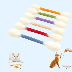 Extra-Large Catnip Kick Rope Toy, Cotton Swab Felt Cat Chew Rope, Durable Interactive Toy for Indoor Cats, Professional Cat Supplies