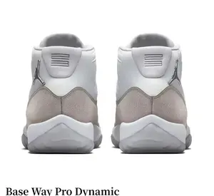 White & Grey Suede + Mesh High-Top Retro Basketball Sneakers | Streetwear Cushioned Sports Shoes