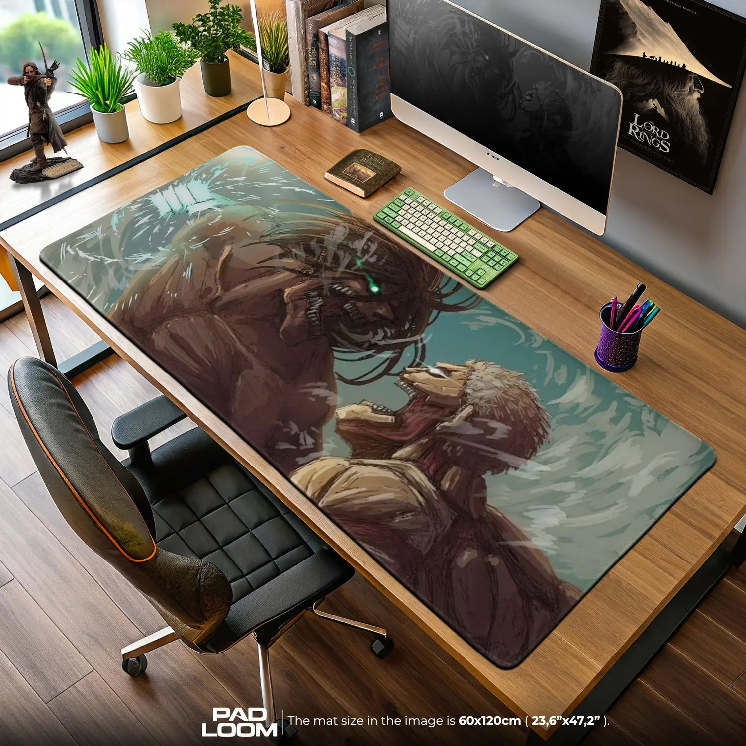 Attack on Titan Mouse Pad - Clash of Titans Anime Desk Mat