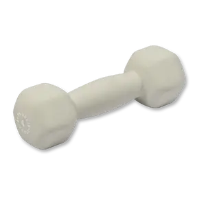 Light Gray Neoprene Dumbbell - 4lb Weight