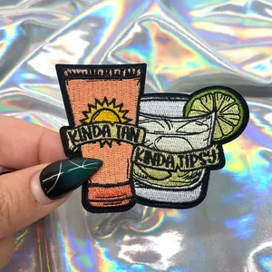 Kinda Tan, Kinda Tipsy Iron On Patch