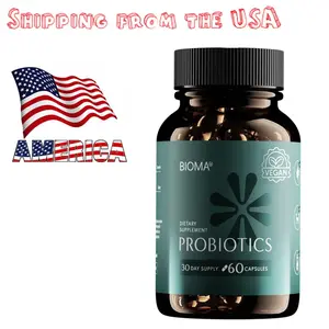 Bioma Probiotics Supplement - Digestive Health, Gut Health - 60 Capsules