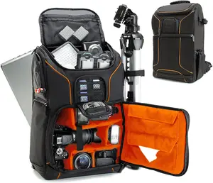 Camera Backpack for Photographers Dslr/Slr/Mirrorless Camera Bag with Laptop Slot, Rain Cover, Tripod Holder