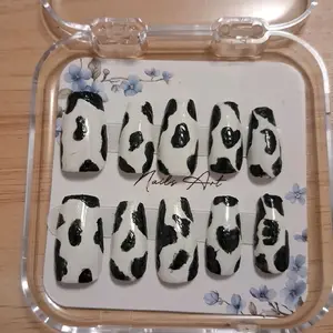 Cow Print Nails Art - Ultra Thick, Bold, and Stylish
