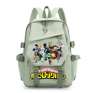 Hero Academia Versatile Backpack Travel Backpacks Practical and Lightweight Casual Daypack Sports Outdoor For Women and Men -Green
