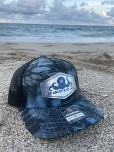 BUBBLEHEAD INK Blue Kryptek Adjustable Snapback Trucker Hat for Men and Women