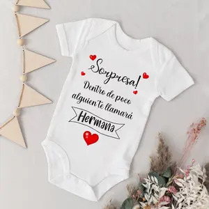 Surprise Soon Someone Will Call You Sister Infant Bodysuit Pregnancy Announcement Newborn Romper Baby Reveal Clothes for Sister