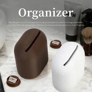 Safety Blade Storage Box for Used Blades, Large Capacity Razor Blade Organizer, Sealed Design for Hair Salons & Personal Use, Durable Small Size