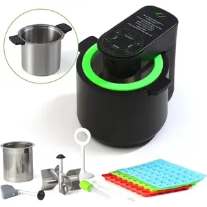 Herbnifique 3-In-1 Decarboxylator & Oil Infuser &  Maker Machine With Mixing Function, Tincture Maker,  Recipe Book Included (Black)