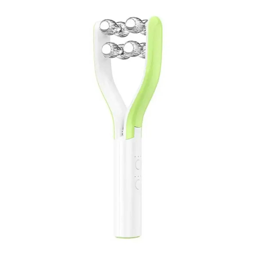Y-Shape Microcurrent Facial Massager with EMS and Ion Technology for Face Lifting and Wrinkle Removal, Home-Use ABS Beauty Roller