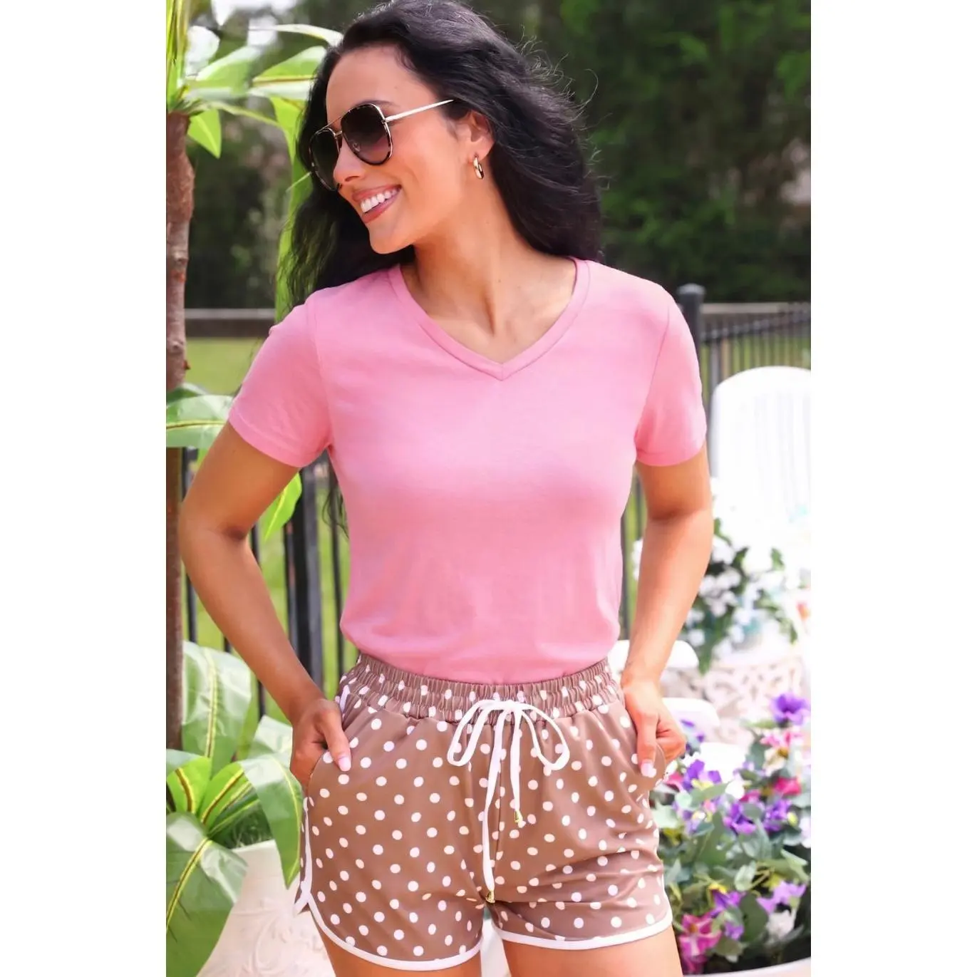 Jess Lea- Basic Tee-Light Pink