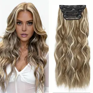 Plodon Hair Extensions—available in 16, 20, and 24-inch lengths—come as a four-piece set, featuring natural, voluminous waves to create a simple yet elegant everyday look.