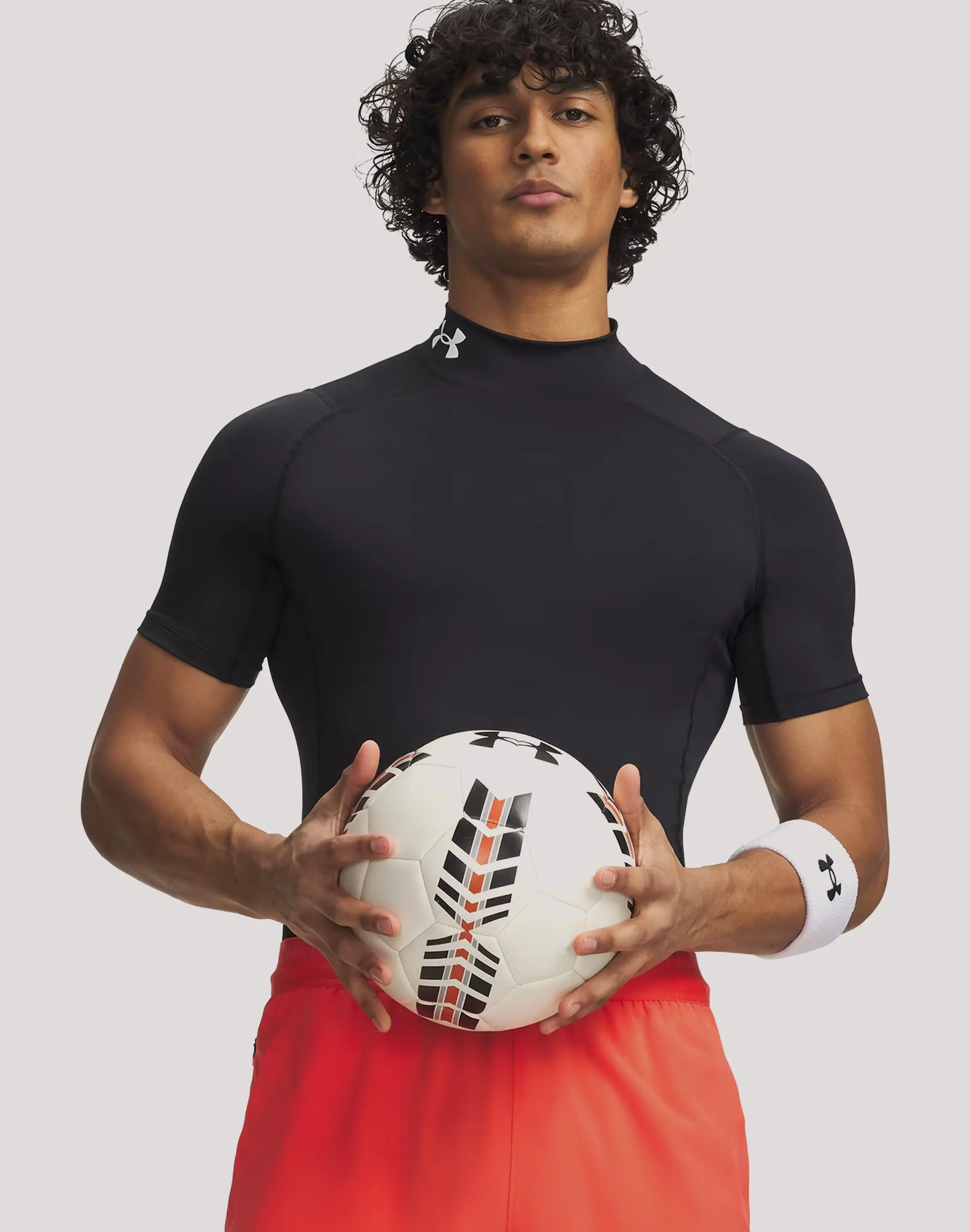 Mens Under Armour Compression Mock Tee