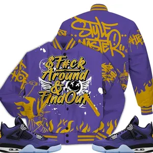 Retro 4 Lakeshow Varsity Jacket, Lakeshow 4s Outfits, Meme Quote Got Em Unisex T-Shirts To Match Sneakers, Streetwear Style Urban