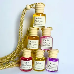 Scented Car Freshener - Car Air Freshener Diffuser - Lasts 60+ Days - 5 scents available - Cherry Blossom & Jasmine & Lavender & Rose & Cologne