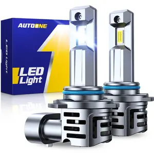 AUTOONE 9005/HB3 LED Headlight High Low Beam Light Bulb 64000LM Bright 6000K White 80W Replace Halogen Easy Installation CanBus Ready 60000Hrs Long Service Life with Turbo Fan, 20S Pack of 2