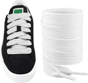 Shoelaces for  Suede,16MM Thick Flat Wide  Shoe Laces Replacement Laces for sneaker shoes