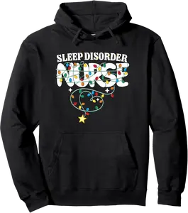 Sleep Disorder Nurse Christmas Insomnia Nursing NP RN Squad Pullover Hoodie - Elizabethmc Shop 35B0DGLDPKS9