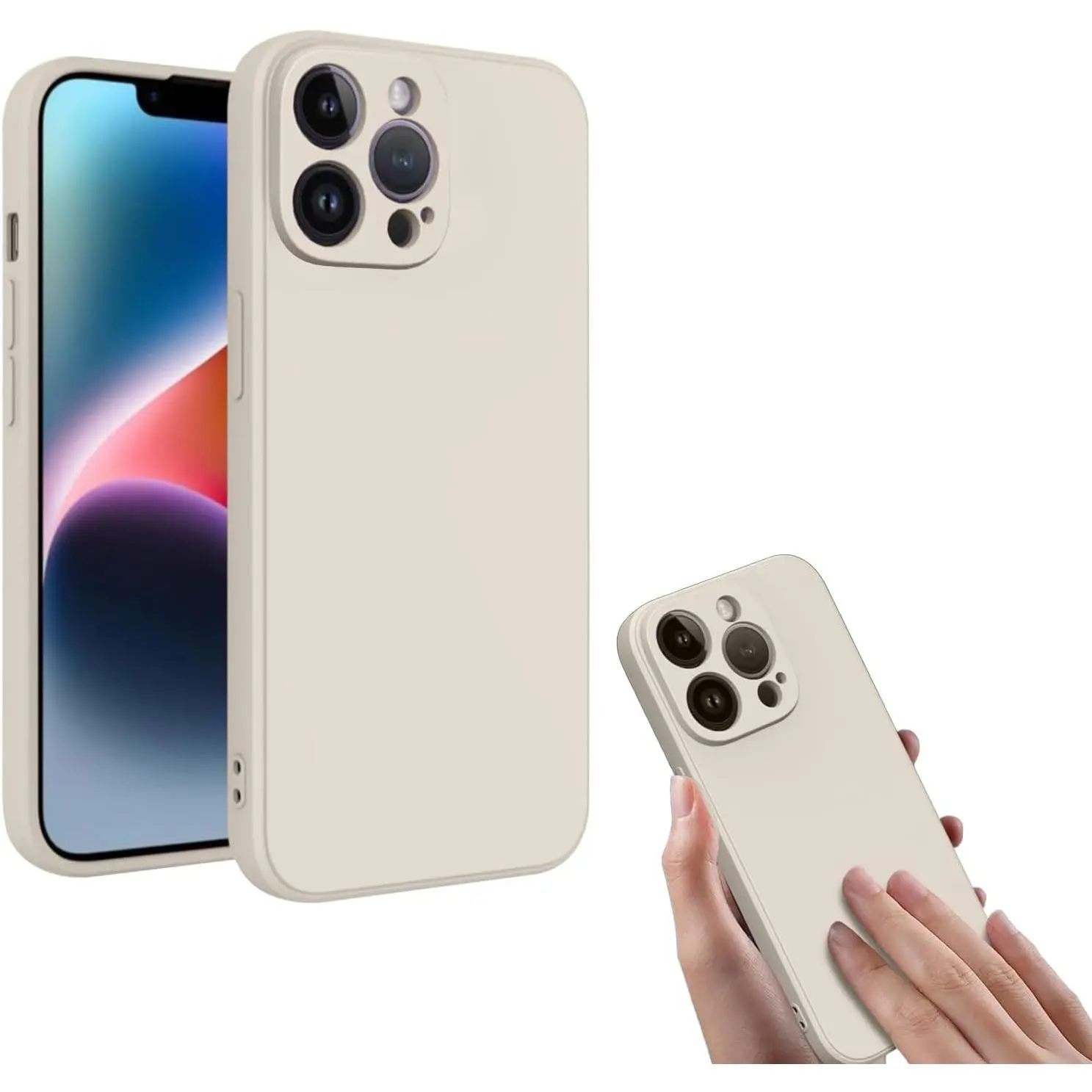 Liquid Silicone Phone Case for iphone 17 16 15 14 13 12 11 pro max plus 16e case, Protective Cover Compatible , Shockproof Anti-Slip Phone Case for Scratch Resistant,iphone 17 pro max phone cases,cute phone cases for Men Women Girls ﻿ ﻿