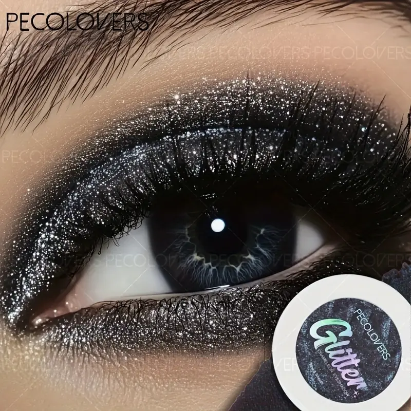 Eyeshadow Cream Mashed Potato Texture, Pearl Glitter & Metallic Shine, High Pigment Cosmetic, Ideal for Stage Parties & Christmas Gifts