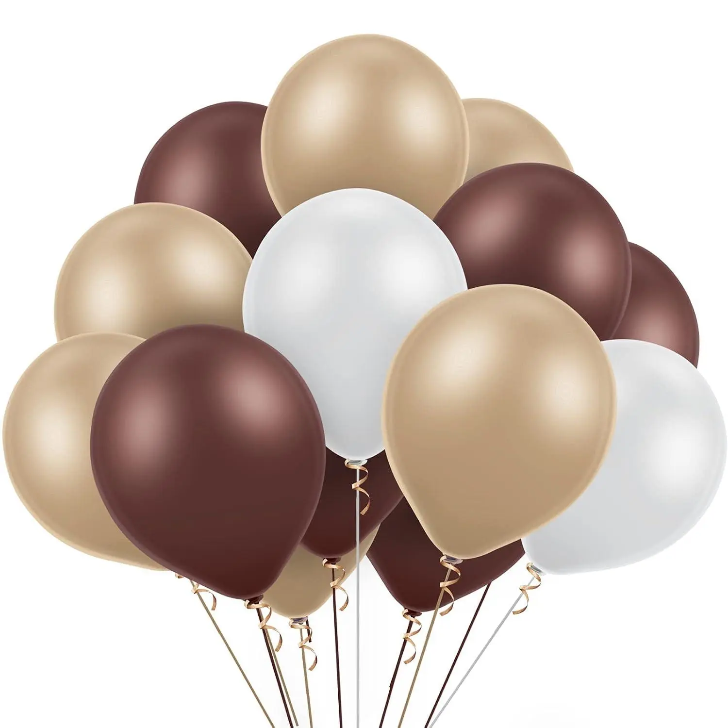 24 Pieces Cream Balloons Brown Balloon White Latex Balloon Jungle Party Balloon Decorations For Baby Shower First Birthday Jungle Safari Theme Party Decorations