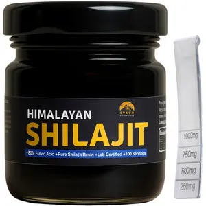 Pure Himalayan Shilajit Resin for Men & Women | Authentic Natural Mineral Resin from the Himalayas | Lab Tested for Quality & Purity | Premium Grade Original Shilajit Resin | High Quality Natural Mineral Pitch | 100 Servings
