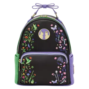 Loungefly Wicked Glinda & Elphaba Floral & Lace Mini Backpack with 3D Bow