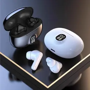 Wireless Earphone, In-ear Design Noise Cancelling Earphone with Digital Display Charging Case, Bluetooth-compatible Earbuds, Wireless Music Earbuds for Huawei Sony Apple Samsung