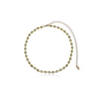 Peridot Crystal with 18k Gold Plating