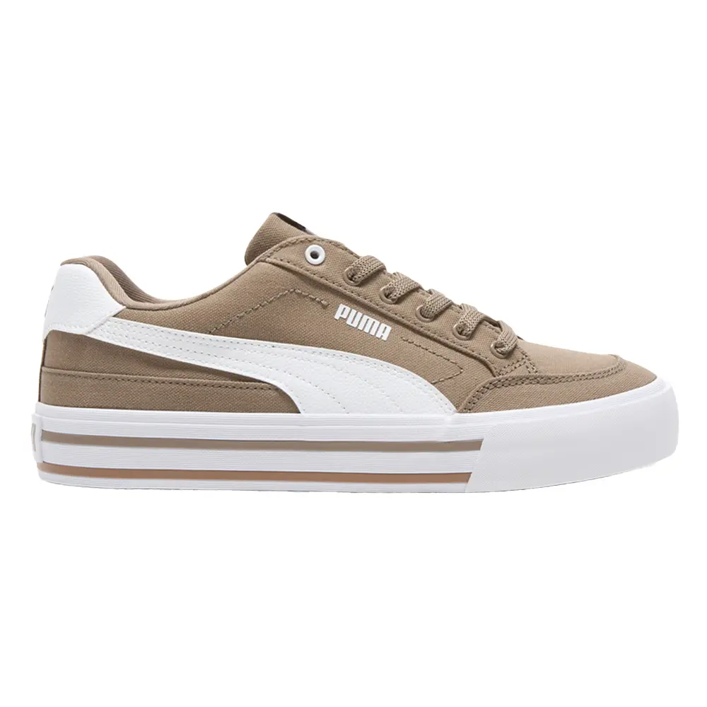 PUMA Mens Court Classic Vulcanized Formstrip Lace Up Sneakers Shoes Casual - Brown PUMA Mens Court Classic Vulcanized Formstrip Lace Up Sneakers Shoes Casual - Brown
