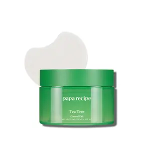 Papa Recipe Tea Tree Control Pad - Gentle Exfoliating, Oil Control, Soothing & Hydrating for Sensitive Skin, Redness & Irritation Relief - 70 Pads