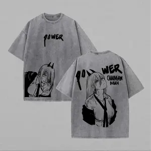 Chainsaw Man Power Printed Unisex Washed T-Shirt70