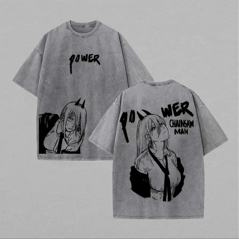⭐︎X-girl × Chainsawman Power T-shirt XL power chainsaw man shirt - TikTok Shop