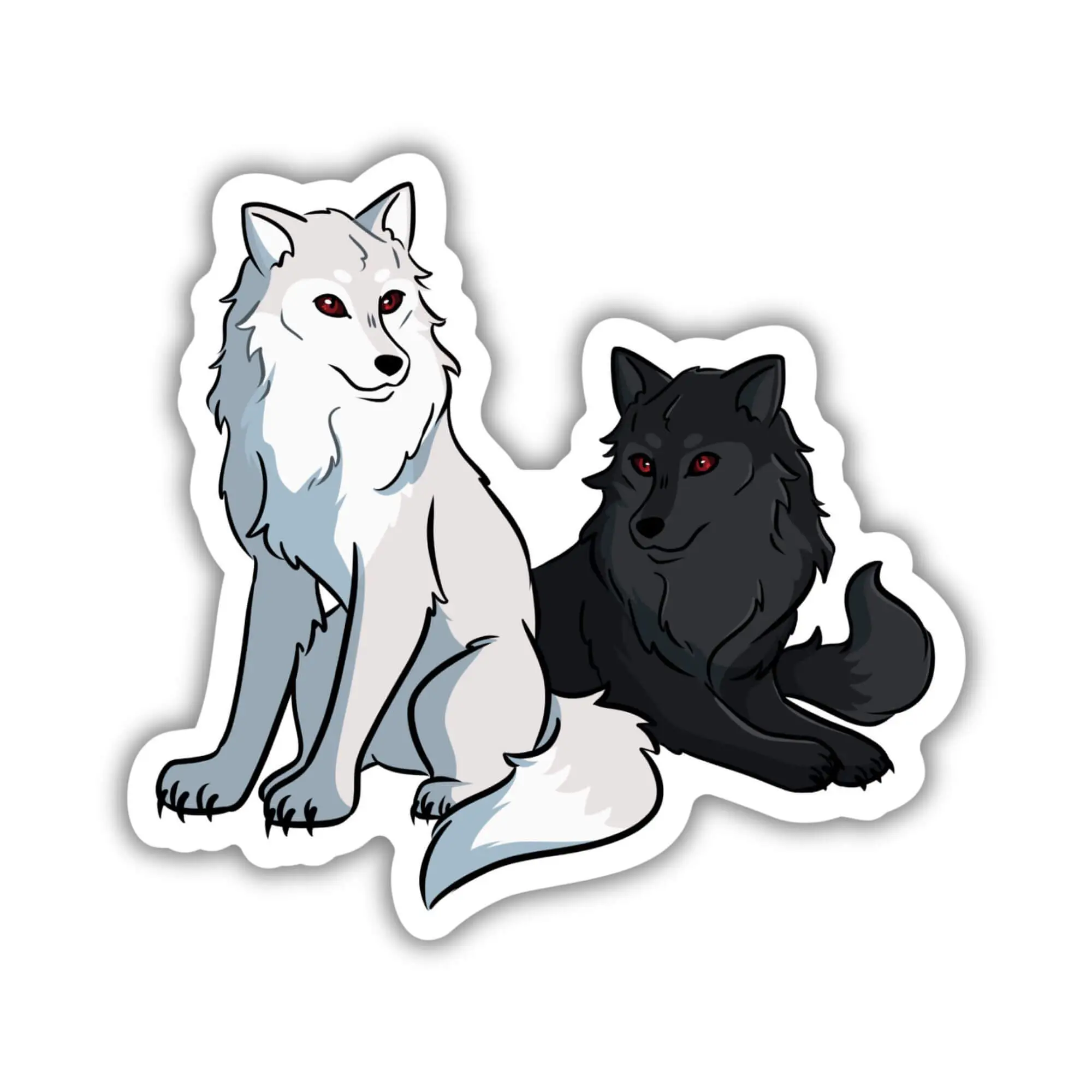 Ox and Joe as Alpha Wolves Sticker | Wolfsong