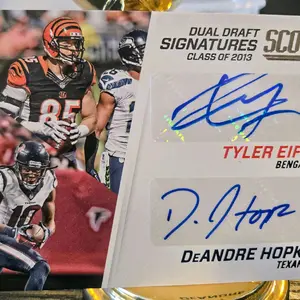 DeAndre Hopkins/Tyler Eifert 2016 Panini Score Dual Autograph #6