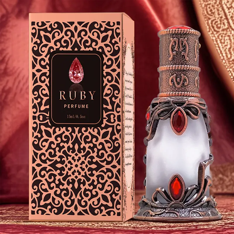 Arabian Style Men's Cologne Spray, Liquid Colognes, Arabian Scent, Arabic Inspired Scent, Crazylife Ruby Perfume, Aromatic Fragrance, Non-Alcoholic Fragrance, 1 Box Packaging, Ideal Gift for Him