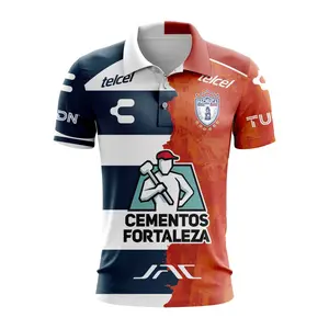 LIGA MX C.F. Pachuca Personalized 2024-2025 Home Mix Away Design Polo