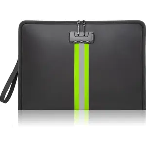 5200℉ Fireproof Waterproof Document Bag with Lock and Zipper, for Cash, Cards US