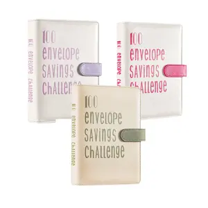 100 Envelope Challenge Binder Retro colors with Erasable Marker challenge binder