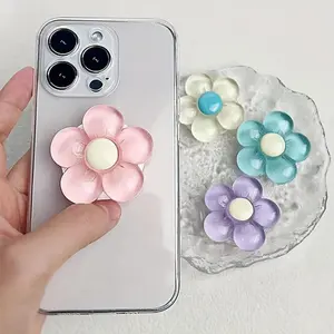 Flower Design Phone Holder, Cute Flower Design Phone Stand, Foldable Desktop Phone Holder, Phone Accessories for Home & Office Use, Mount, Phone Grip Holder