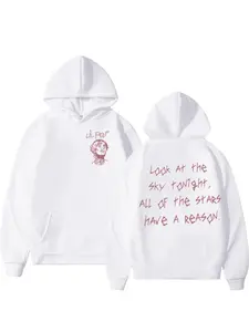 Rapper Lil Peep Tour Concert Hoodie Men's Hip Hop Fashion Pullover Sweatshirt Unisex Casual Long Sleeve Hooded Gothic Streetwear Hot Trending Graphic Hoodies