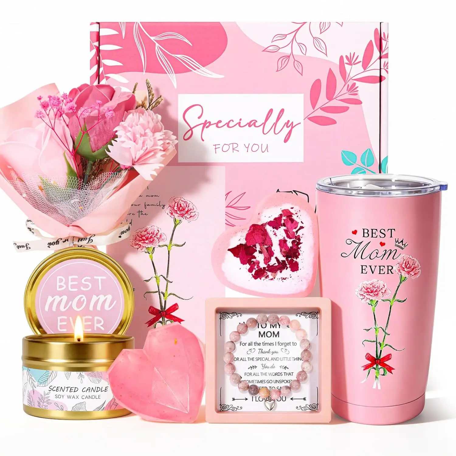 for Mom Birthday  for Mom From Daughter Son Thank You  Idea Mother's Birthday Presents Happy Mothers Day Unique Grateful  Best Mom Ever Pink mini gifts basket, Mothers Day Gift Ideas, Gifts For Women xmas party favor gift perfect holiday tiktokshopspringg