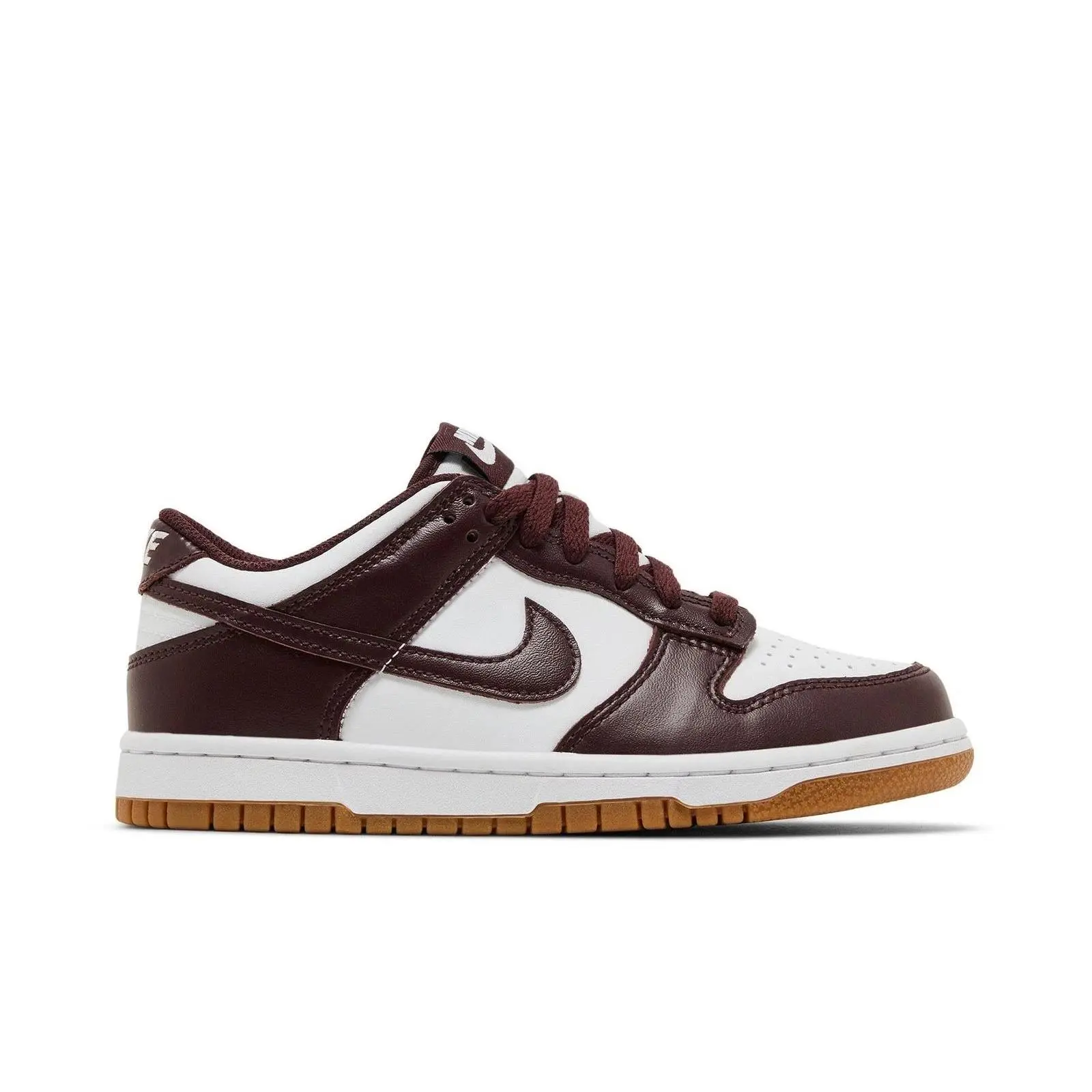 Nike Dunk Low Burgundy Crush Gum (GS) HJ9282-100 Suede Sneakers Casual Sneakers