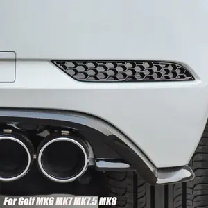 New 2026 2pcs Rear Bumper Reflector Delete Cover For Volkswagen VW Golf MK8 MK7.5 MK7 MK6 TSI TDI GTI GTD R R-Line 2009-2023 Tuning car decor accessories