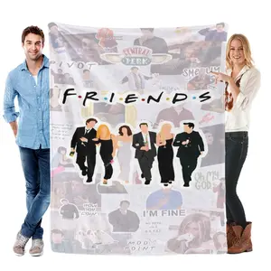 FRIENDS TV Show Collage FlannelBlanket Nostalgic Sitcom Throw with Central Perk, Iconic Quotes & Cast Silhouette – Ultra-Soft, Cozy, Perfect for 90s Fans, Binge-Watching, Bedroom Decor and Gifting to FRIENDS Lovers         tk   ？