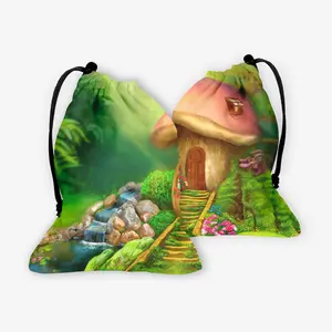 Mushroom Cottage Dice Bag
